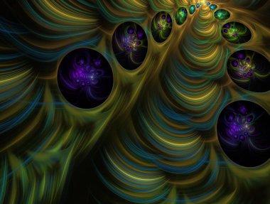 Resimsel fraktal arkaplan oluşturuldu