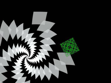 Resimsel fraktal arkaplan oluşturuldu