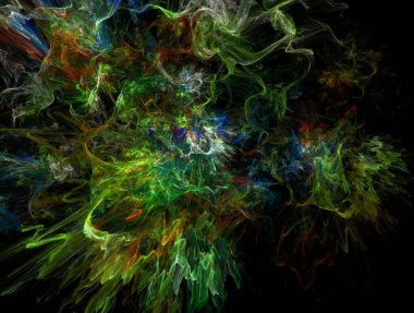 Resimsel fraktal arkaplan oluşturuldu