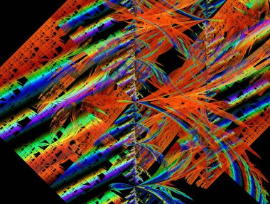 Resimsel fraktal arkaplan oluşturuldu