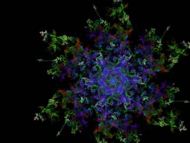 Resimsel fraktal arkaplan oluşturuldu