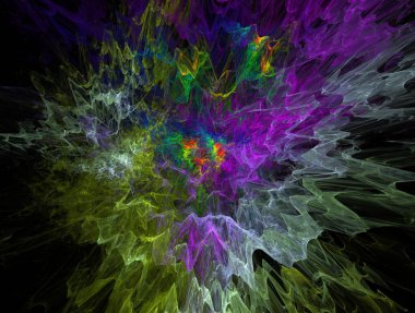 Resimsel fraktal arkaplan oluşturuldu