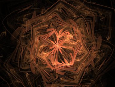 Resimsel fraktal arkaplan oluşturuldu