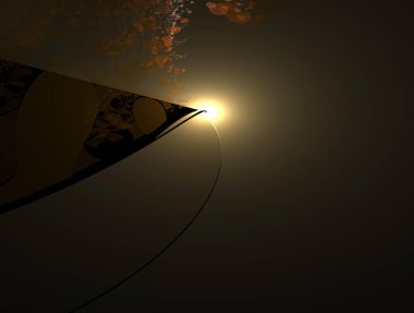 Resimsel fraktal arkaplan oluşturuldu