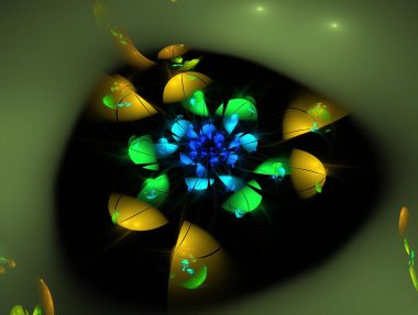 Resimsel fraktal arkaplan oluşturuldu