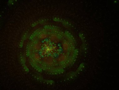 Resimsel fraktal arkaplan oluşturuldu