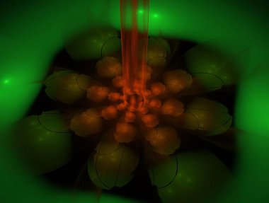 Resimsel fraktal arkaplan oluşturuldu