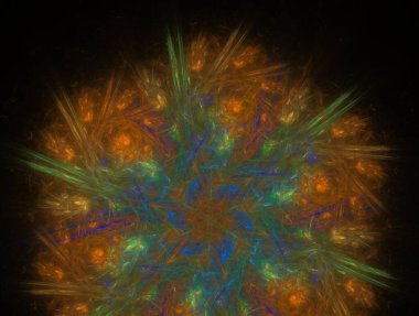 Resimsel fraktal arkaplan oluşturuldu