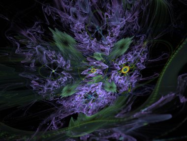 Resimsel fraktal arkaplan oluşturuldu