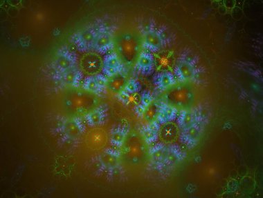 Resimsel fraktal arkaplan oluşturuldu