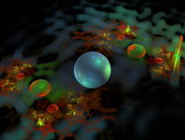 Resimsel fraktal arkaplan oluşturuldu