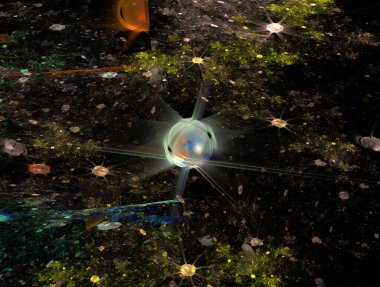 Resimsel fraktal arkaplan oluşturuldu