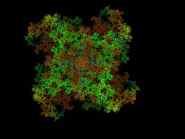 Resimsel fraktal arkaplan oluşturuldu