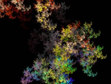 Resimsel fraktal arkaplan oluşturuldu