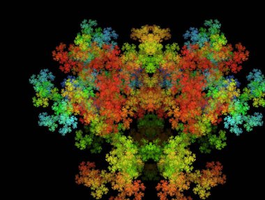 Resimsel fraktal arkaplan oluşturuldu