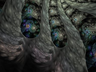 Resimsel fraktal arkaplan oluşturuldu