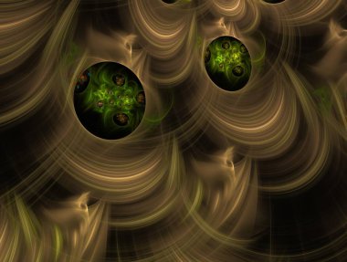 Resimsel fraktal arkaplan oluşturuldu