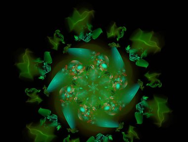 Resimsel fraktal arkaplan oluşturuldu