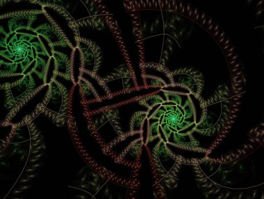 Resimsel fraktal arkaplan oluşturuldu