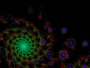 Resimsel fraktal arkaplan oluşturuldu