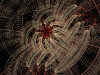 Resimsel fraktal arkaplan oluşturuldu