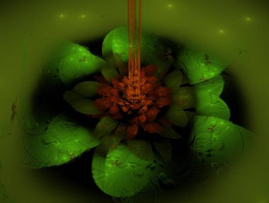 Resimsel fraktal arkaplan oluşturuldu