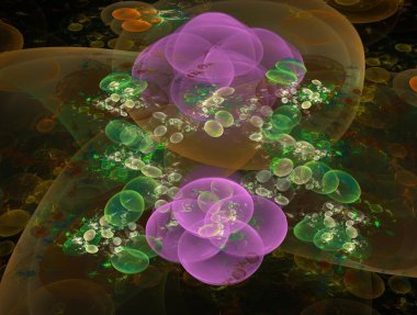 Resimsel fraktal arkaplan oluşturuldu