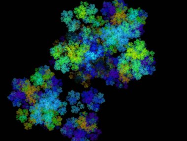 Resimsel fraktal arkaplan oluşturuldu