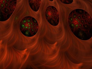 Resimsel fraktal arkaplan oluşturuldu