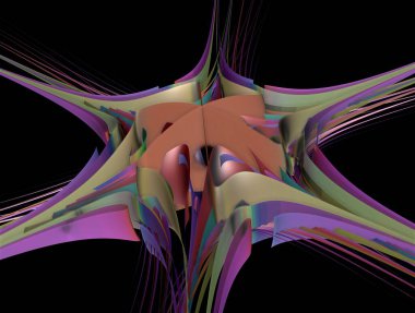 Resimsel fraktal arkaplan oluşturuldu