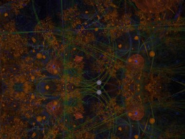 Resimsel fraktal arkaplan oluşturuldu