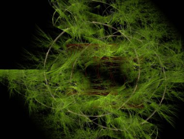 Resimsel fraktal arkaplan oluşturuldu