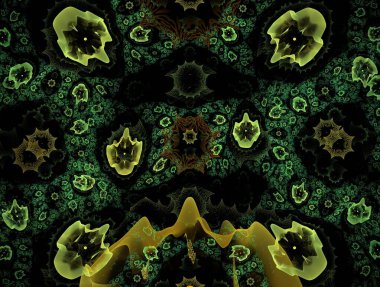 Resimsel fraktal arkaplan oluşturuldu