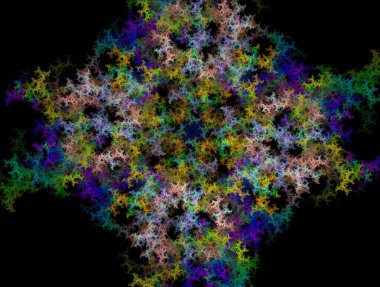 Resimsel fraktal arkaplan oluşturuldu