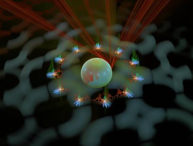 Resimsel fraktal arkaplan oluşturuldu
