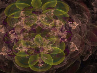 Resimsel fraktal arkaplan oluşturuldu