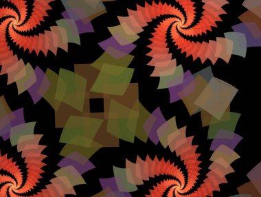 Resimsel fraktal arkaplan oluşturuldu