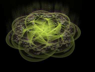 Resimsel fraktal arkaplan oluşturuldu