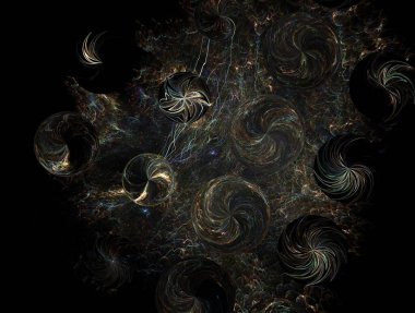 Resimsel fraktal arkaplan oluşturuldu