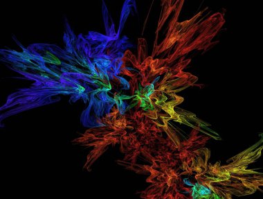 Resimsel fraktal arkaplan oluşturuldu