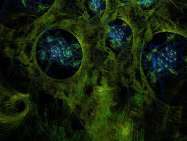 Resimsel fraktal arkaplan oluşturuldu