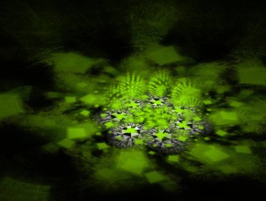 Resimsel fraktal arkaplan oluşturuldu