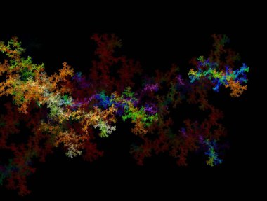 Resimsel fraktal arkaplan oluşturuldu