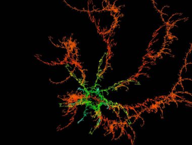 Resimsel fraktal arkaplan oluşturuldu