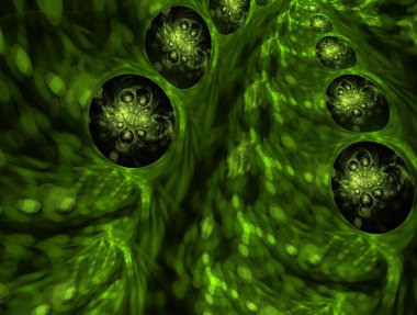 Resimsel fraktal arkaplan oluşturuldu