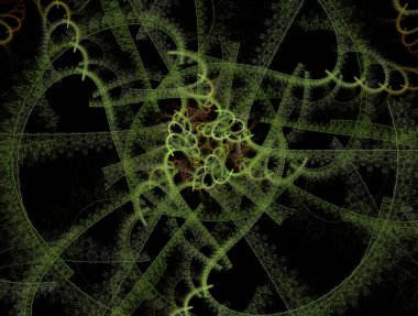 Resimsel fraktal arkaplan oluşturuldu