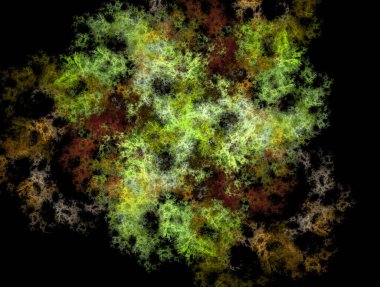 Resimsel fraktal arkaplan oluşturuldu