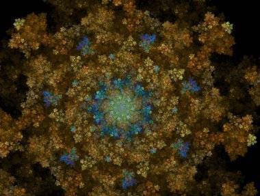 Resimsel fraktal arkaplan oluşturuldu