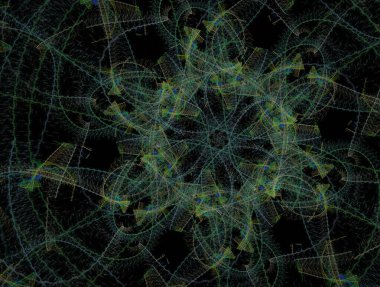 Resimsel fraktal arkaplan oluşturuldu