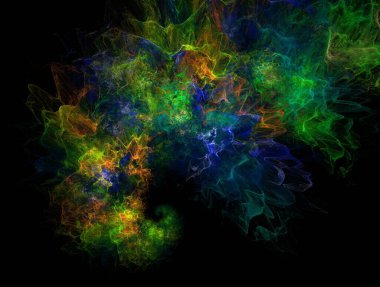 Resimsel fraktal arkaplan oluşturuldu